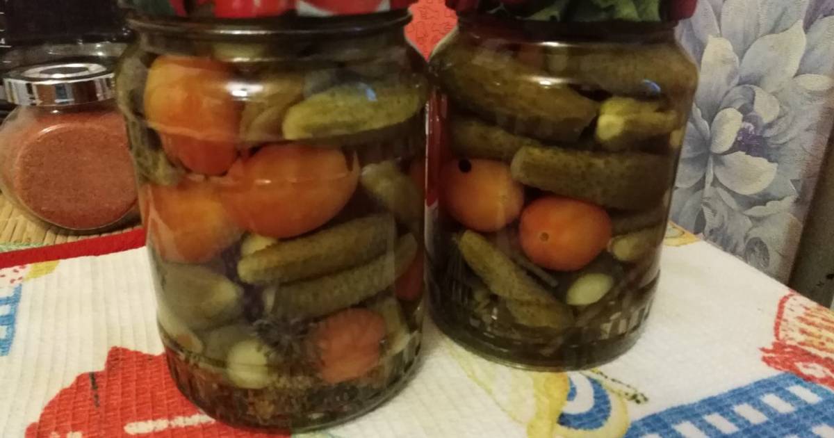 Огурцы с помидорами на зиму рецепты