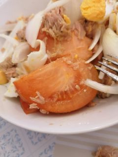 Una foto de Ensalada de tomate fresca