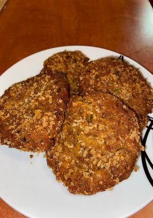 Vegán zöldséges csicseriborsó fasírt recept fotója