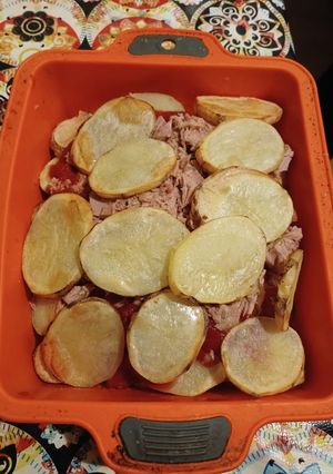Una foto de Milhojas de Papa a la Siciliana