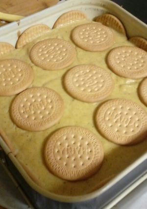 Una foto de Tarta de chocolate y natillas