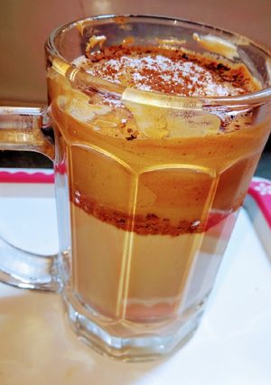A picture of Dalgona coffee.
