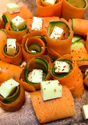 A picture of Rolled Vegetable Salad.