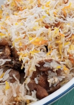 A picture of Pulao Biryani.