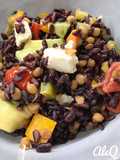 Riso nero con mix di verdure