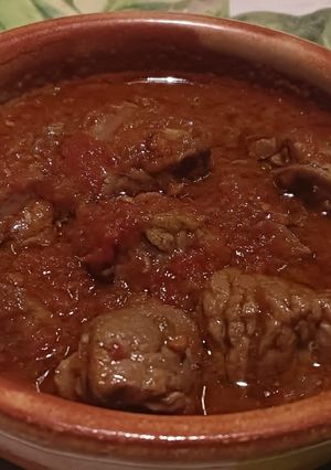 Una foto de Carne en salsa de tomate