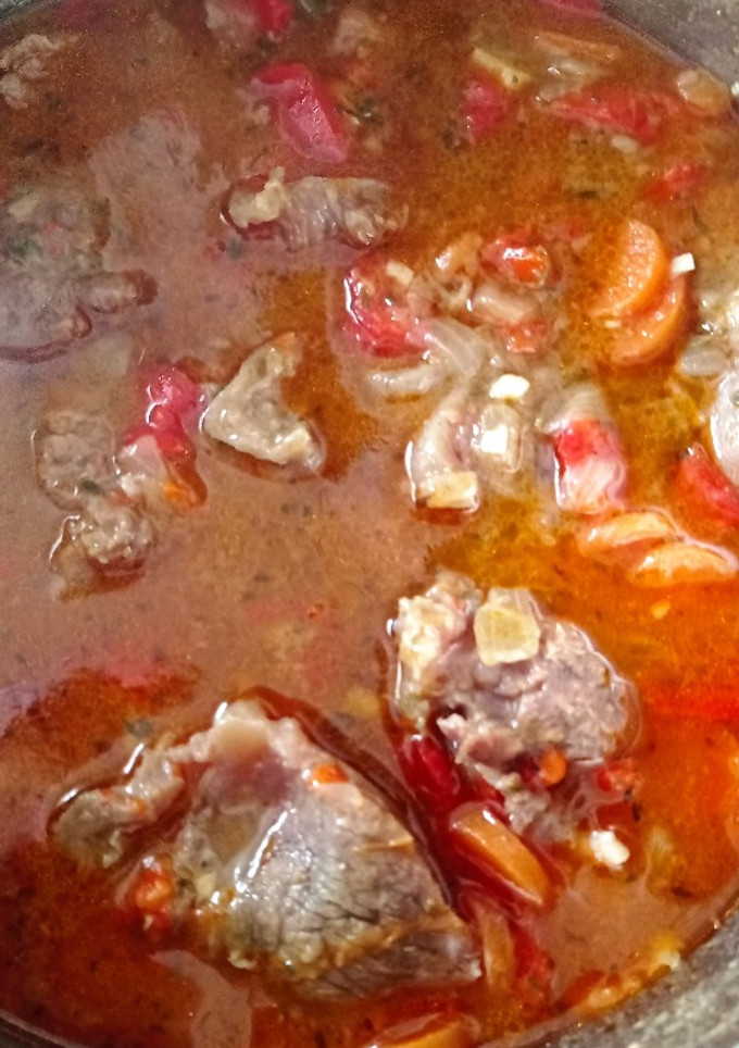 Una foto de Carne de ternera guisada con zanahoria