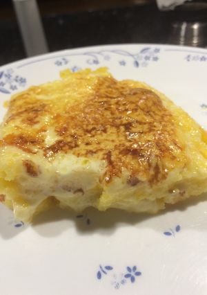Una foto de Polenta con crema muy rico 😋 y fácil
