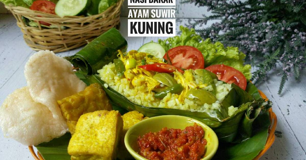  Resep  Nasi  Bakar  Ayam Suwir Bumbu  Kuning oleh Sukmawati rs 