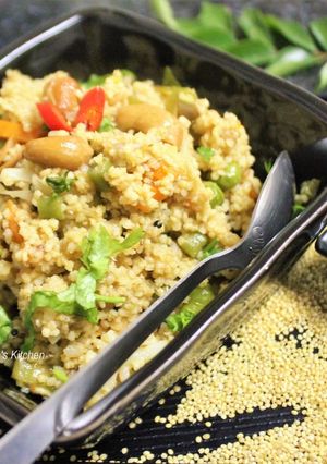 A picture of Foxtail Millet Upma.