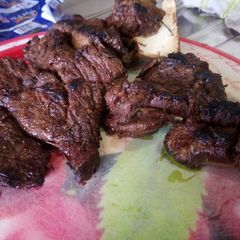 A picture of Nyama choma (beef).