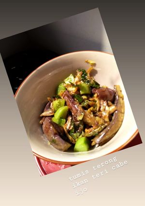 Foto resep Tumis Terong Ikan Teri Cabe Ijo