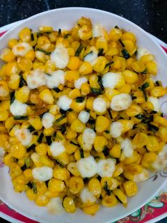 Hình của món Bắp xào phô mai đút lò.