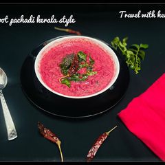 Kerala style beetroot pachadi / Onam special A picture of Kerala style beetroot pachadi / Onam special.