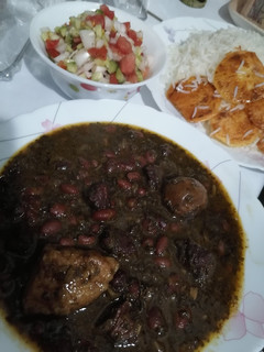 عکسی از دستور قرمه سبزی فوری من