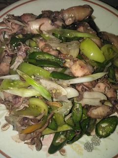 Foto resep Cumi Asin Cabai Hijau(Simpel)