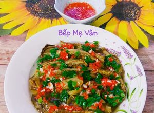 Hình của món Cà tím nướng mỡ hành từ nồi chiên không dầu.