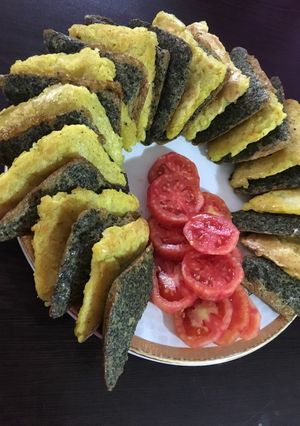 عکسی از دستور کوکو سبزی و سیب زمینی