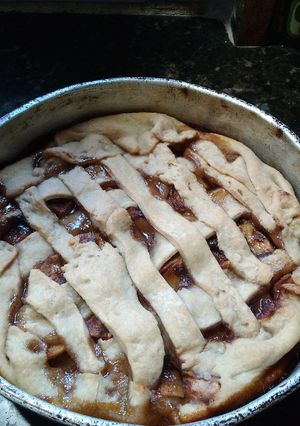 Una foto de Torta de manzana sin azúcar o con azúcar (opcional)