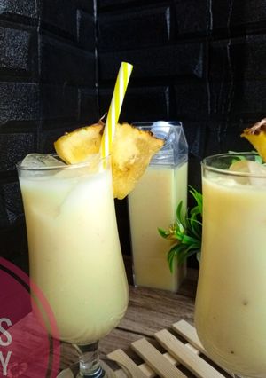 A picture of Pinacolada mocktail.