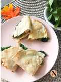 Dobladitas de pollo y espinaca