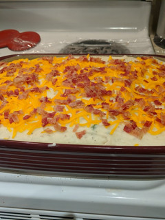 A picture of Loaded Mashed Potatoes.