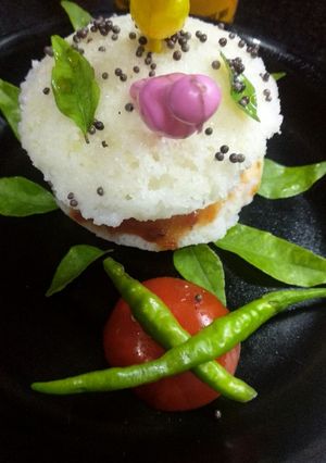 A picture of Idli burger.