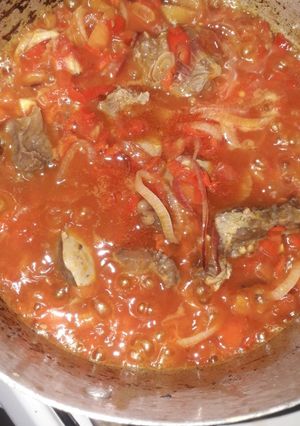 A picture of Fresh tomatoes stew.