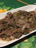 Sautéed Beef with Garlic, Onion, and Fresh Garden Herbs