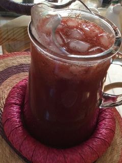 Una foto de Agua fresca de Jamaica