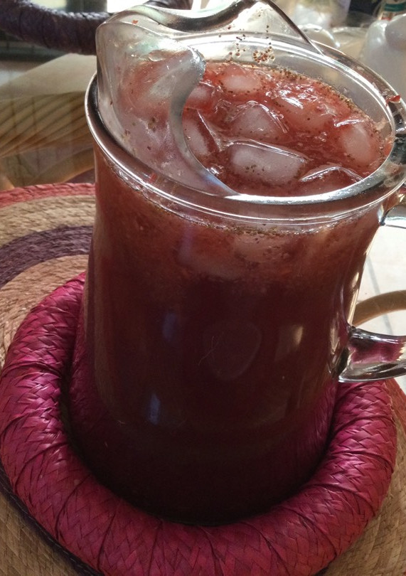 Una foto de Agua fresca de Jamaica