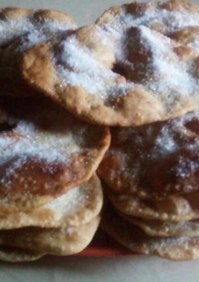Una foto de Sopaipilla [o torta fritas]con azúcar