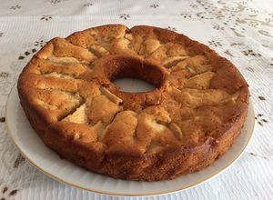 Una foto de Tarta de Manzana al Mistela
