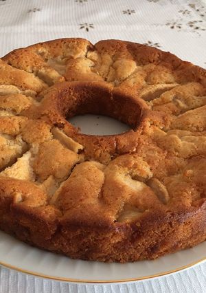 Una foto de Tarta de Manzana al Mistela