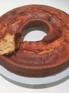Una foto de Bizcocho de manzana ligero