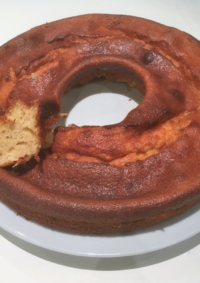 Una foto de Bizcocho de manzana ligero