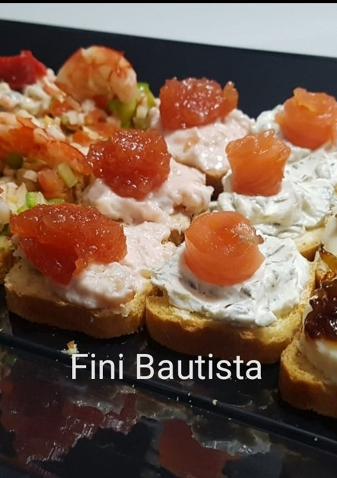 Una foto de Canapés variados