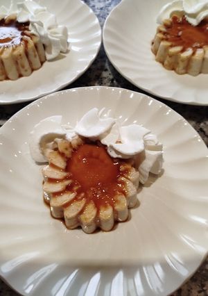 Una foto de Flan de turrón o Panna Cotta
