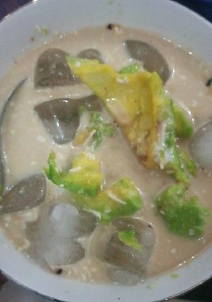 Foto resep 25. Es alpukat santan mocca