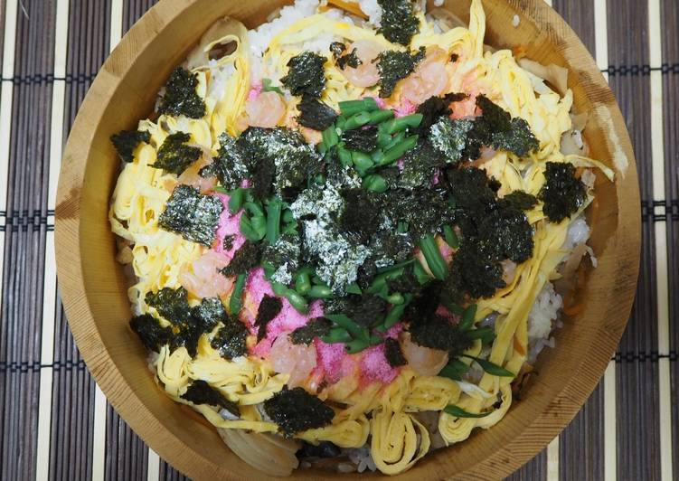 Step-by-Step Guide to Cook Tasty Gomoku Chirashizushi