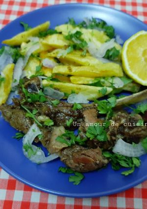 A picture of Fried Lemon Lamb Chops 🍴.