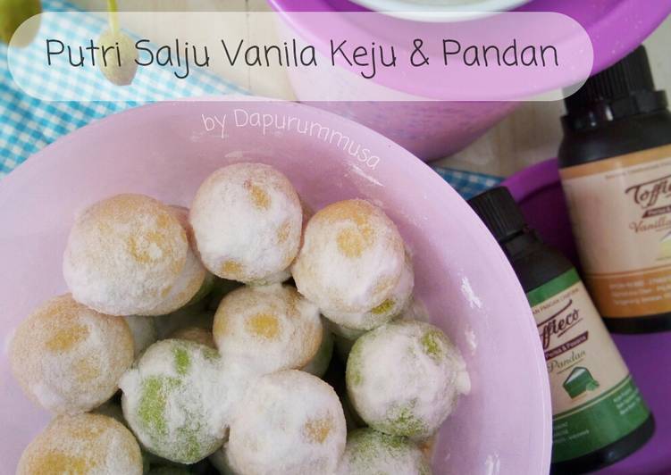 Cookies Putri Salju Vanila Keju & Pandan