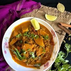 A picture of Kathal Korma (Green Jackfruit Curry).