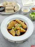 Pempek ayam dan telur ala signature