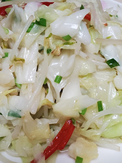 高麗菜炒豆芽菜 的食譜成品照片