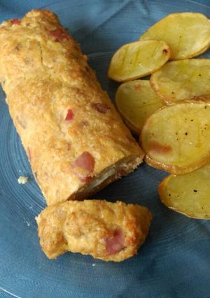 Una foto de Pollo enrollado al horno