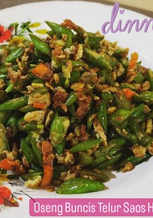 Foto resep Oseng Buncis Telur Saos Hoisin
