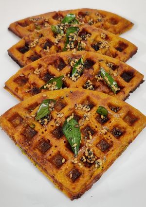 હાંડવા વફલ રેસીપી મુખ્ય ફોટો