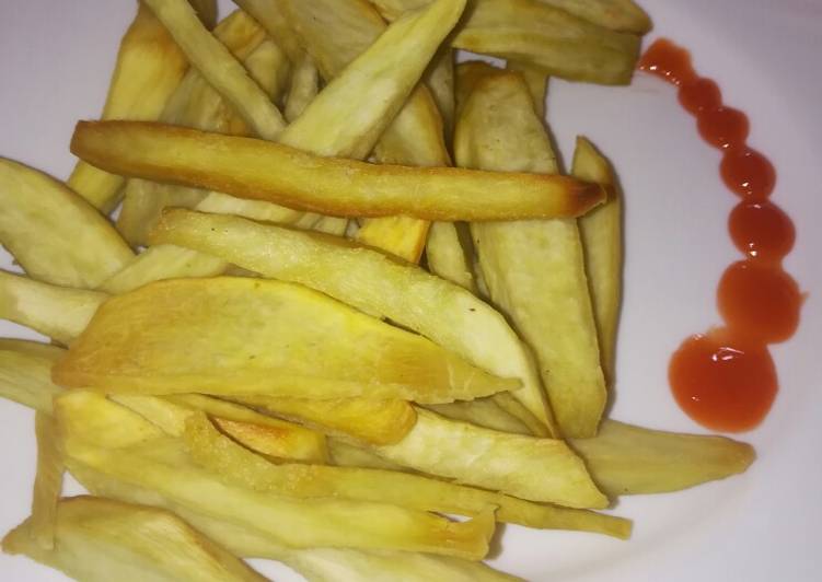 Steps to Make Any-night-of-the-week Deep fried sweet potatoes