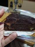 Brownie base de banana y manzana